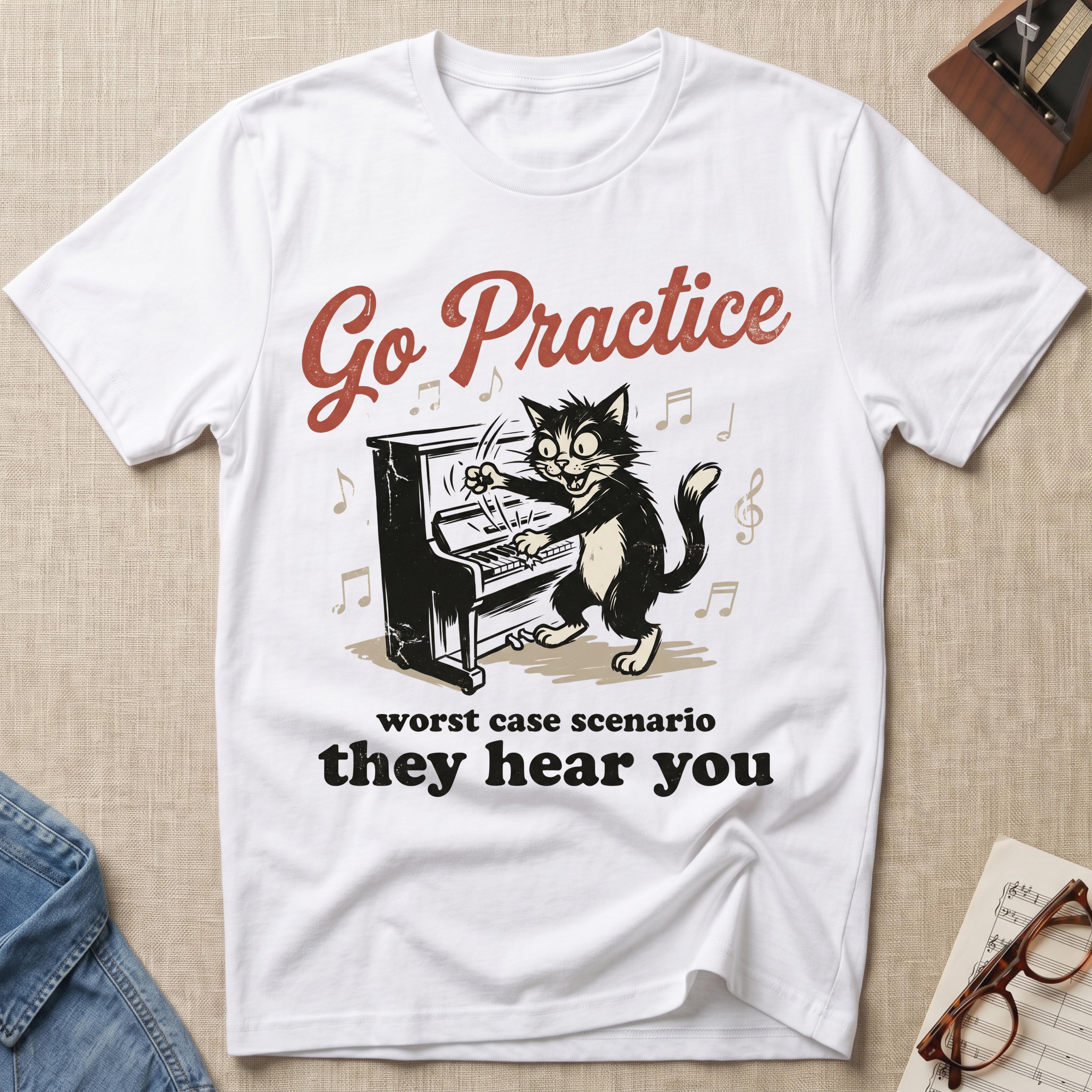 "Go Practice- Worst Case,They Hear" T-Shirt